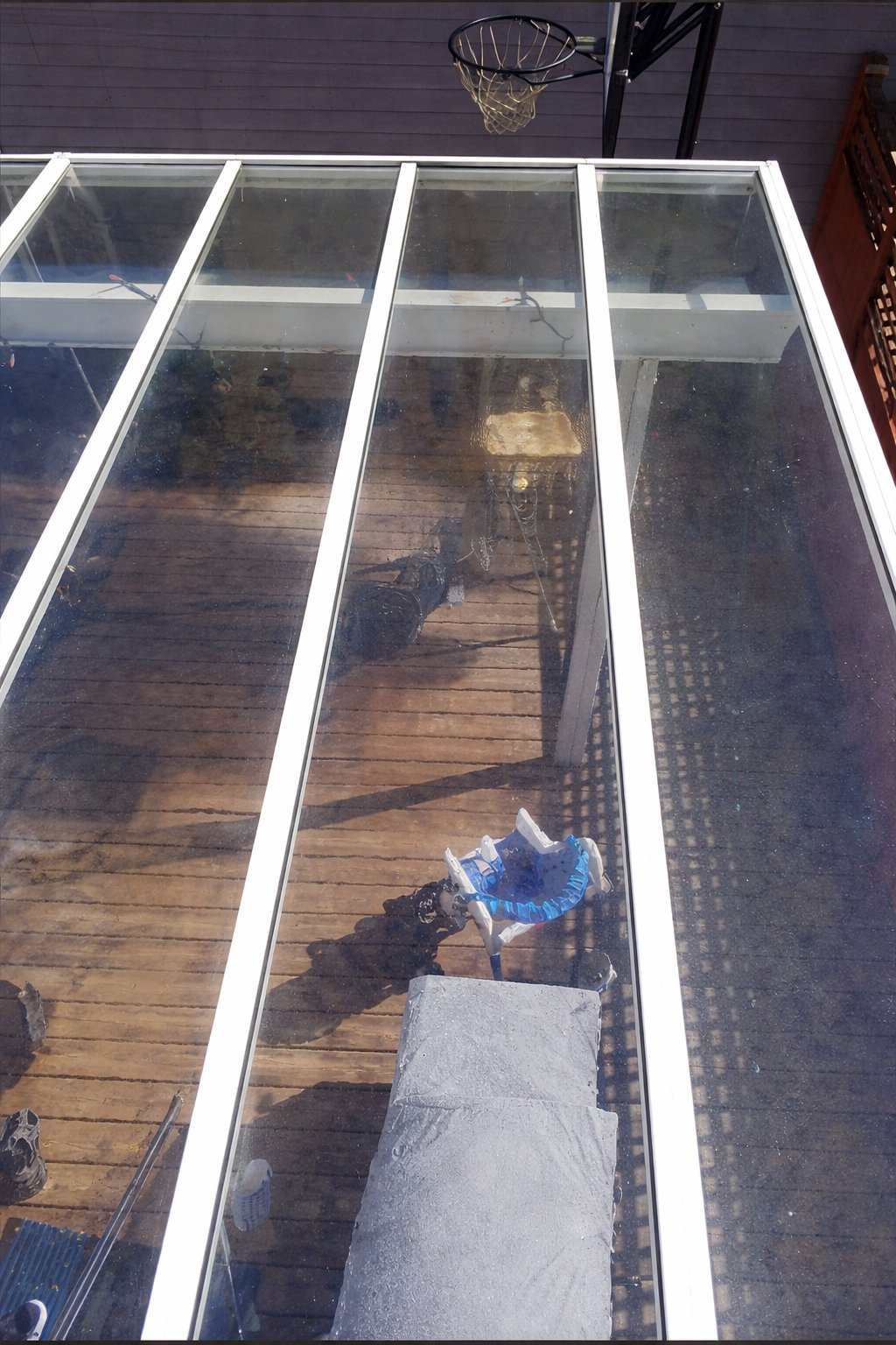 Clean skylights after cleaning